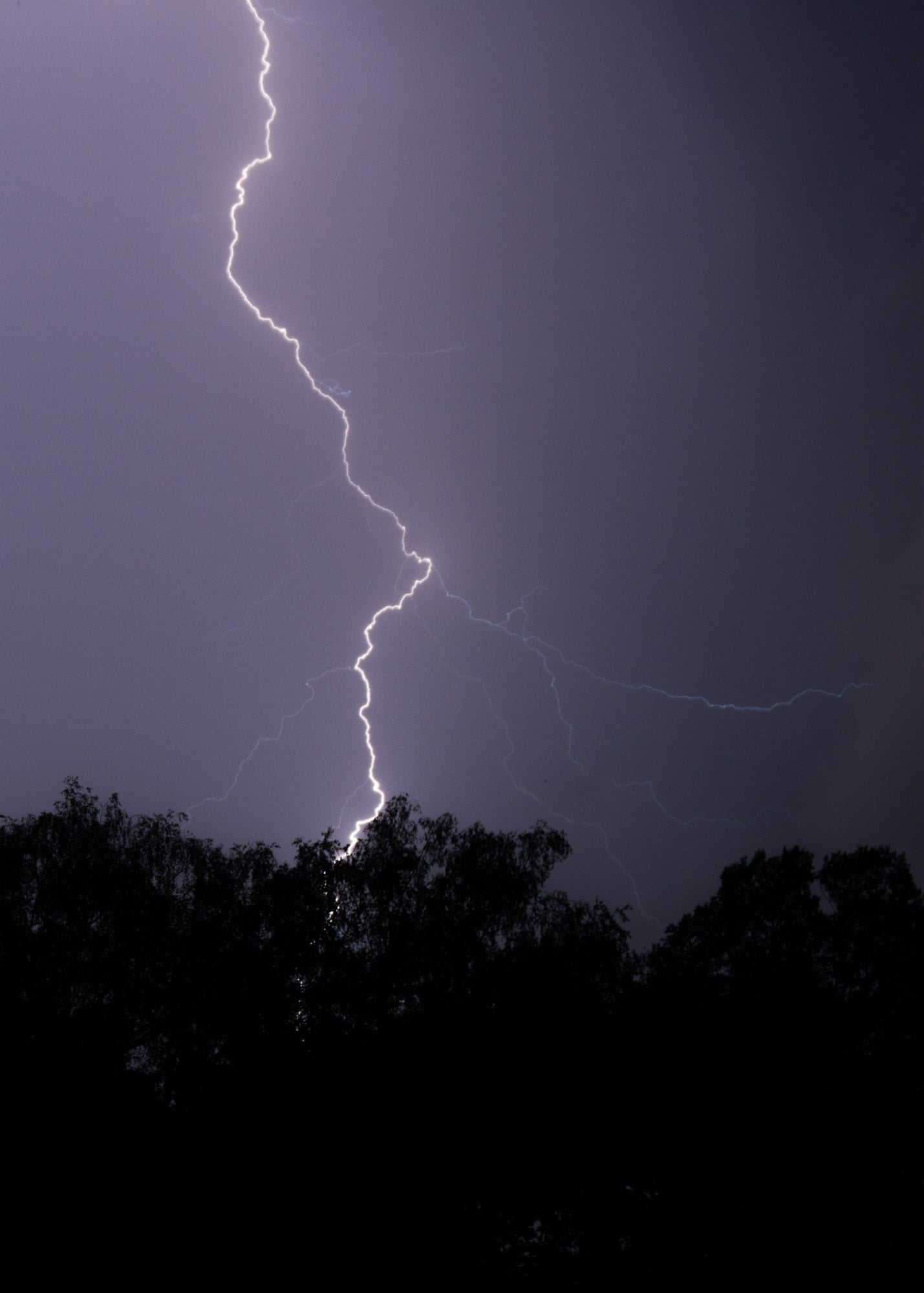 home restoration after thunderstorm with extreme lightning strike