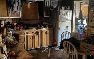 fire damage in home